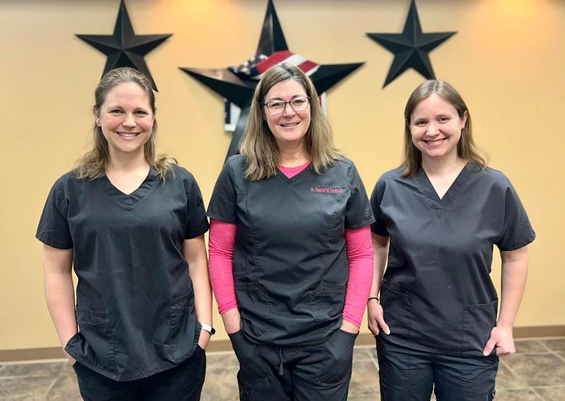 Carousel Slide 3: L to R: Dr. Amanda Mosich, Dr. Rachel Teribury, Dr. Christine Pifer